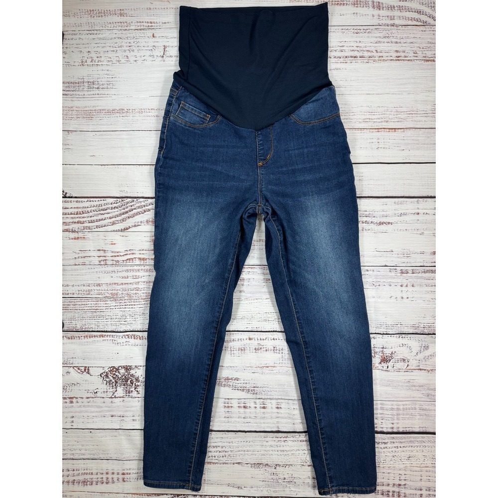 SONG Maternity Maternity Jeans Women's Size Medium Dark Blue Skinny